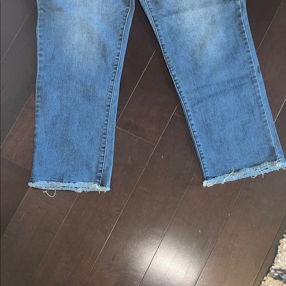 Democracy size 14 “AB” technology Classic Blue Denim Jeans frayed hem. - Picture 3 of 7